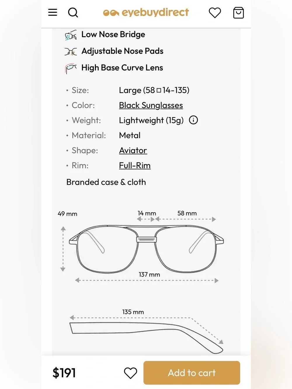 Ray-Ban Aviator Pilot 🧑‍✈️ Sunglasses - RB3025 Gold Frame with Black Lenses